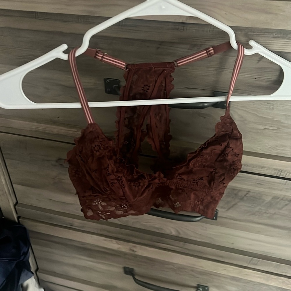 medium aerie bralette burnt orange color